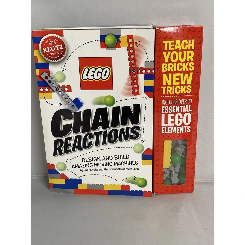 NEW Klutz Lego Chain Reactions: Design and Build Amazing Moving Machines